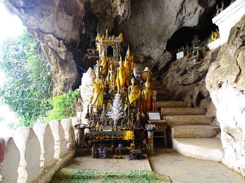 Grotten van Ban Pak-Ou in Laos Grotten van Ban Pak-Ou in Laos