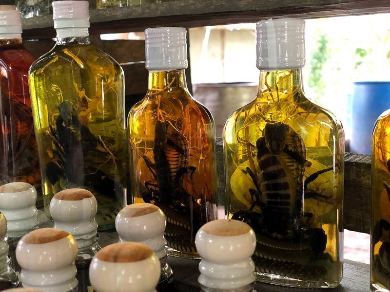 Whisky Village tijdens een rondreis in Laos Whisky Village tijdens een rondreis in Laos