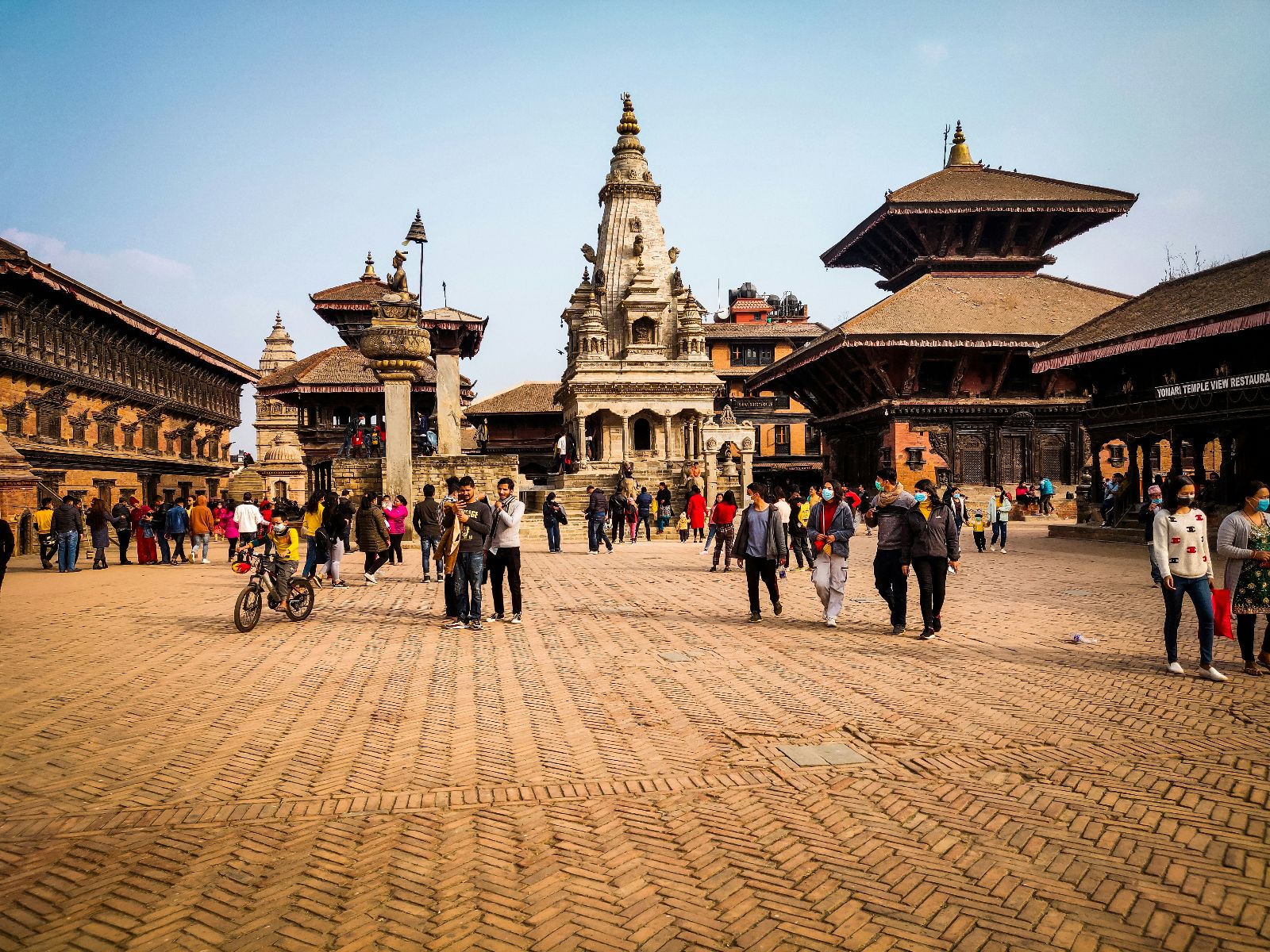 Rondreis Nepal, Bhaktapur, Plein van Bkaktapur