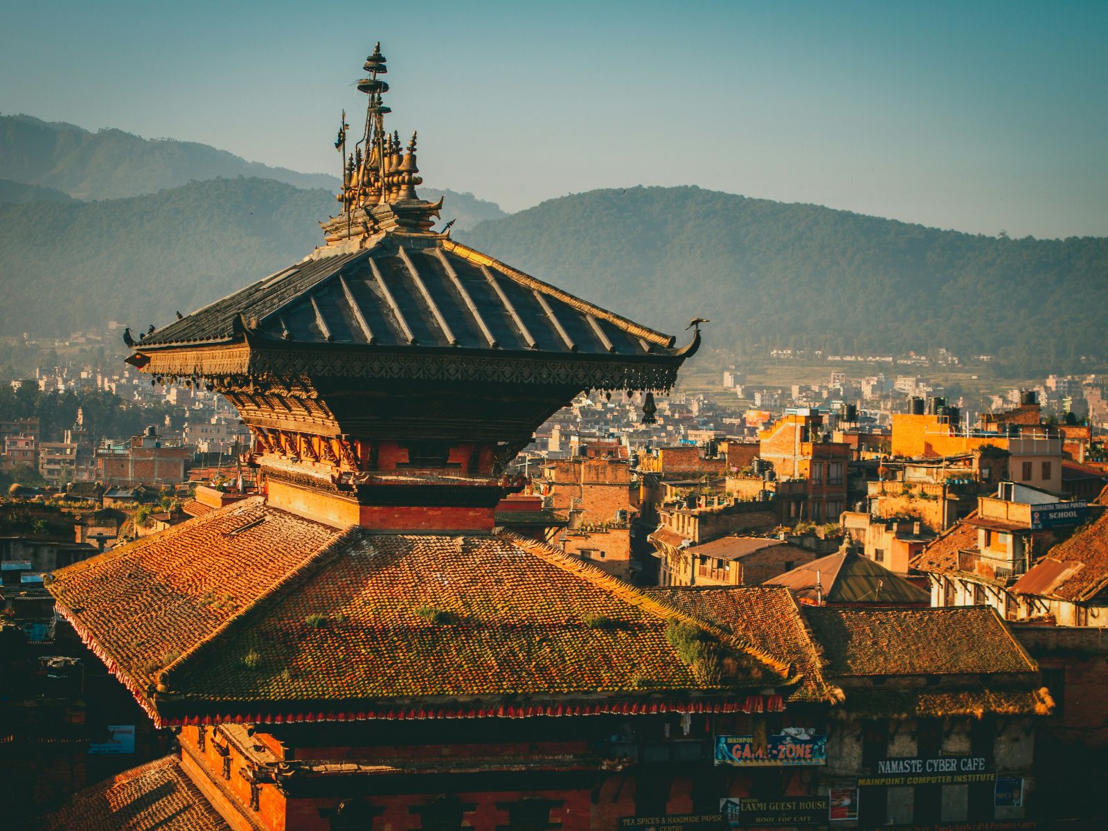 Rondreis Nepal, Bkaktapur, uitzicht over het plein