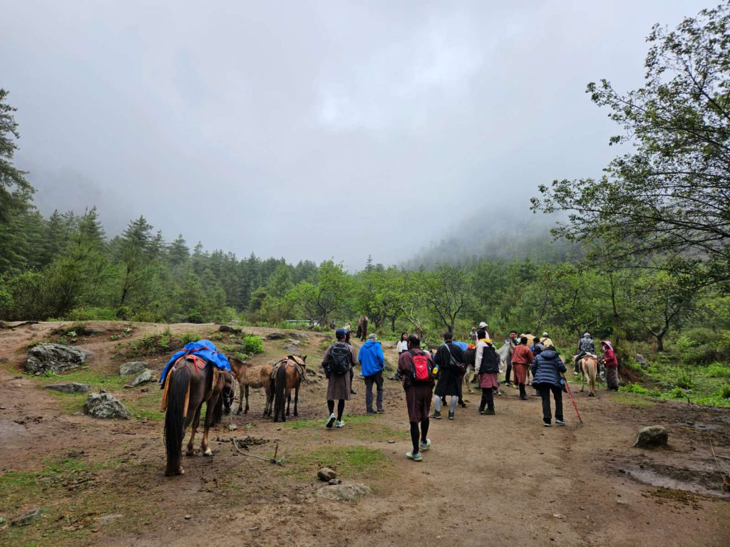 Wandelroute Tiger's Nest, startpunt groep
