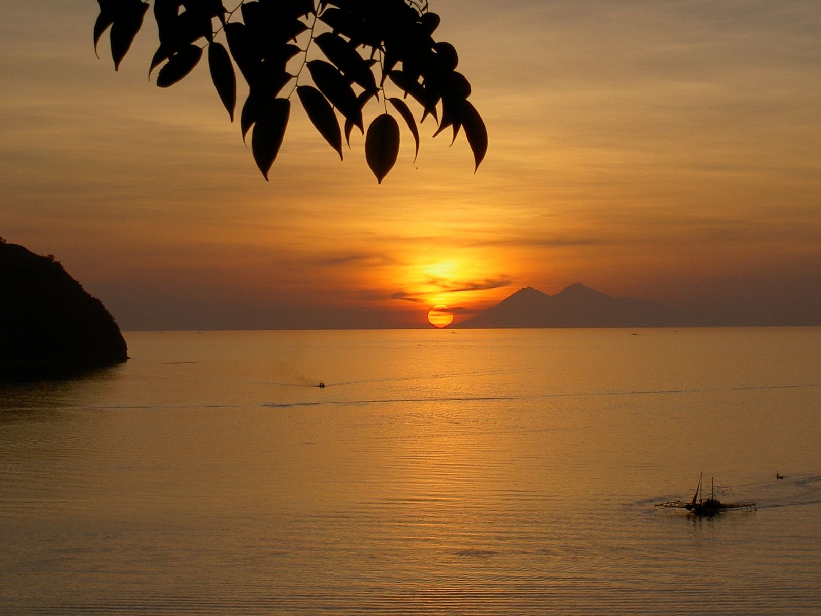 Rondreis Indonesië, ondergaande zon
