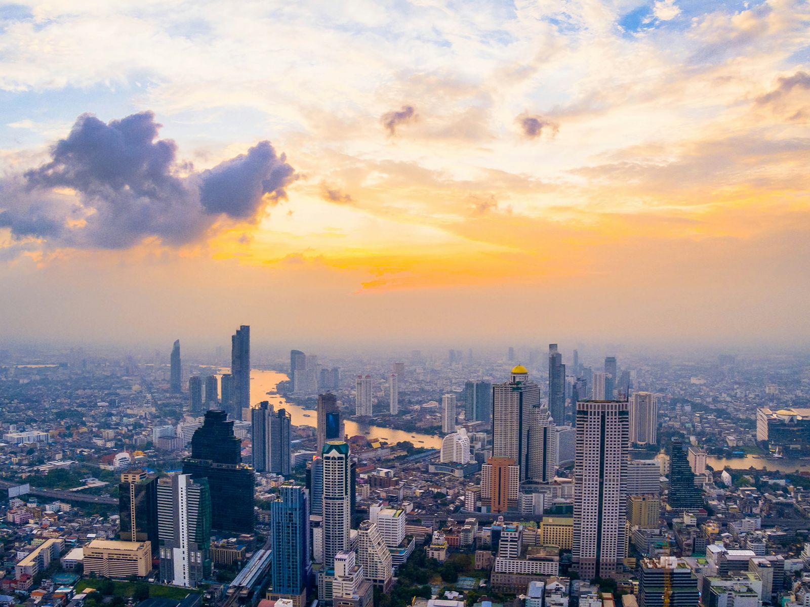 Rondreis Thailand, Bangkok, skyline